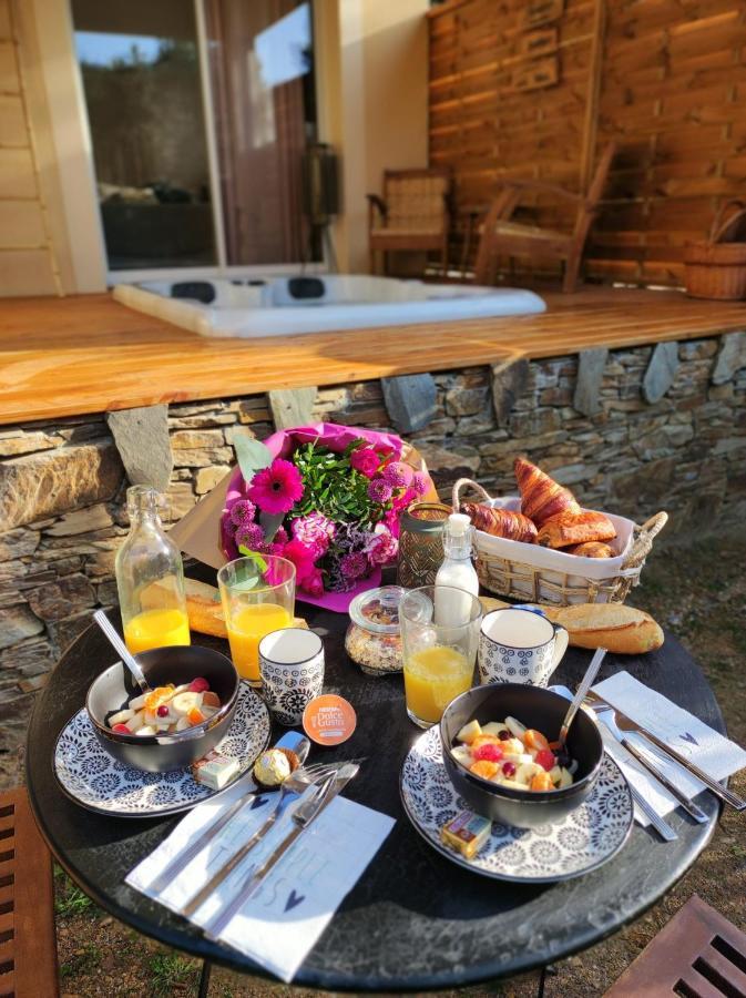 Magnifique Cottage Haut De Gamme Avec Jacuzzi L'Attrape Reve Les Plantiers Exteriör bild